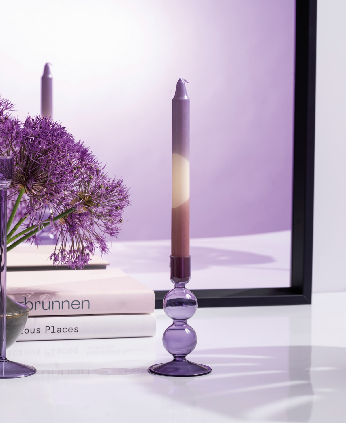 Villeroy & Boch Like Home Candleholder : Bubble Lavender Smal In Lavender