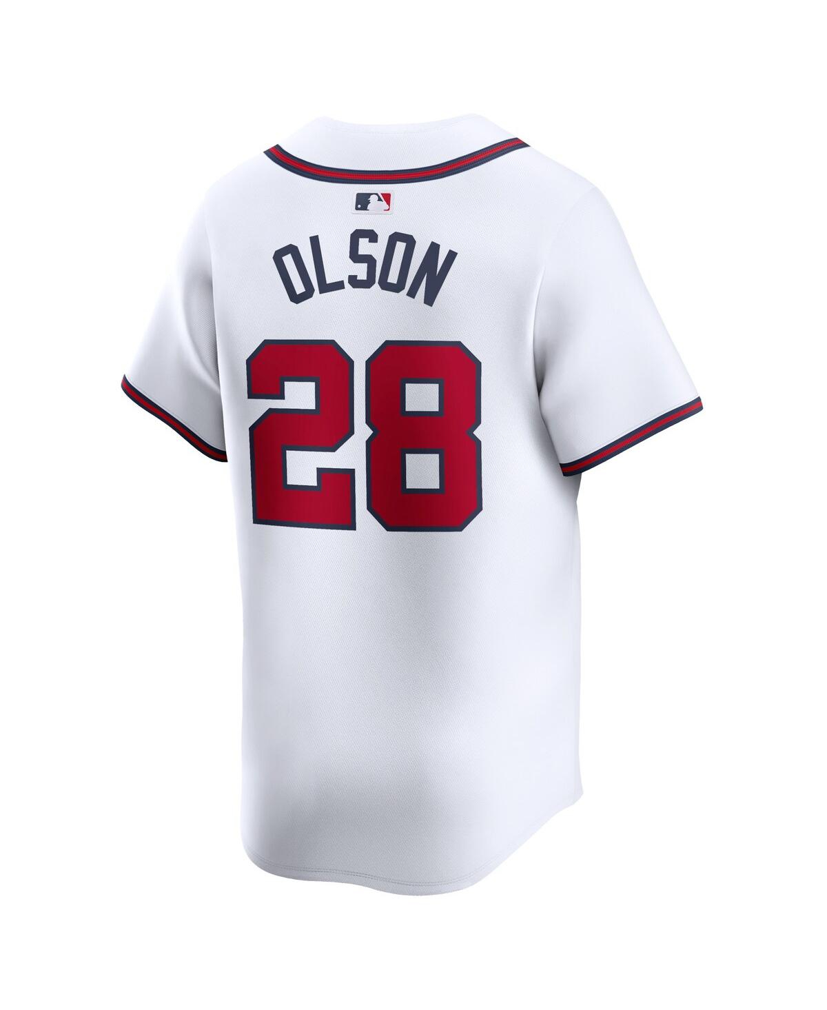 Men's Nike Matt OlsonAtlanta Braves Home Limited Player Jersey - White