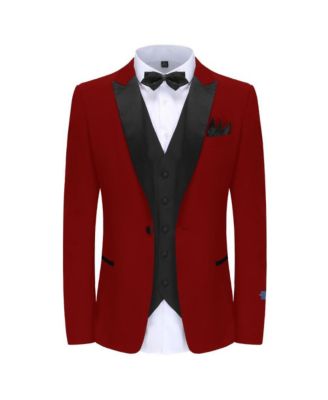 Men's 3-Piece Slim Fit Tuxedo with Peak Lapel