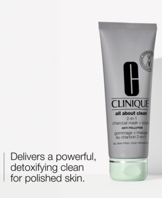 All About Clean™ 2-in-1 Charcoal Face Mask + Scrub, 3.4-oz.