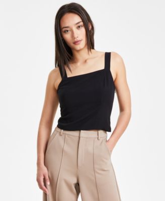 売れ筋商品|||バースリー カットソー トップス レディース Petite Side-Ruched Mock-Neck Sleeveless Top, Created for Macy's Brazilian Bar III Petite Side-Ruched Mock-Neck Sleeveless Top, Created