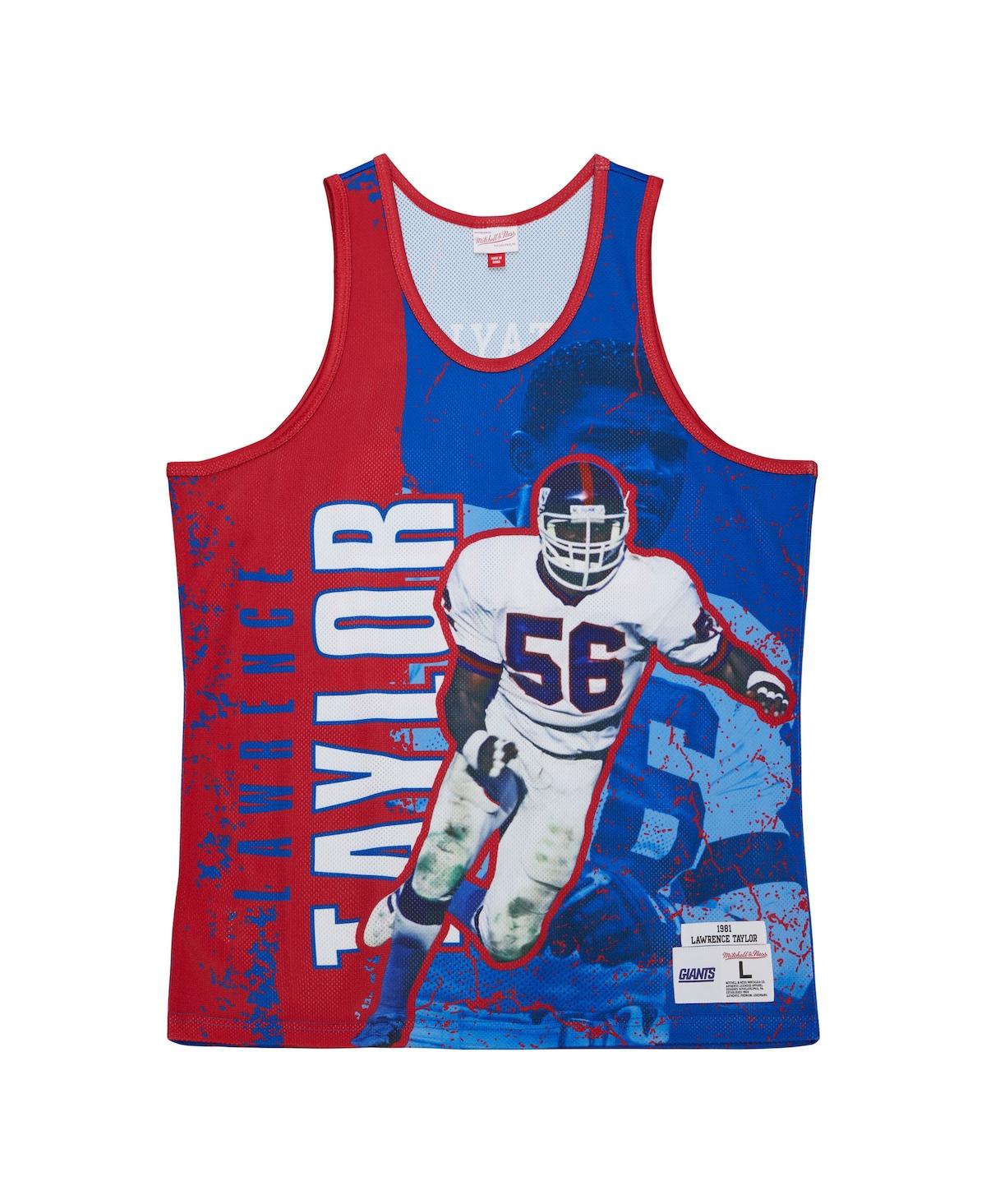 Mitchell & Ness Men's  Lawrence Taylor Royal New York Giants 1989 Player Burst Tank Top In Royal