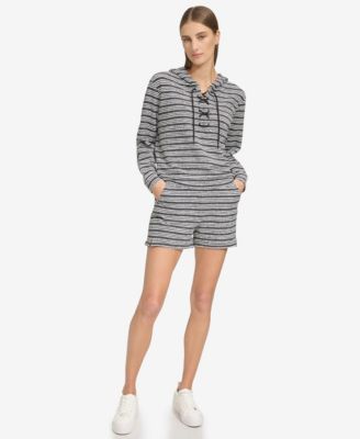 Women's Heritage Striped Lace-Up Hoodie