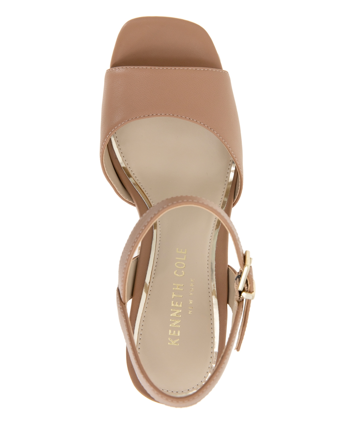 Shop Kenneth Cole New York Women's Dolly Studs Platform Sandals In Classic Tan