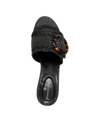 Women's Anni Raffia Crochet Block Heel Sandals