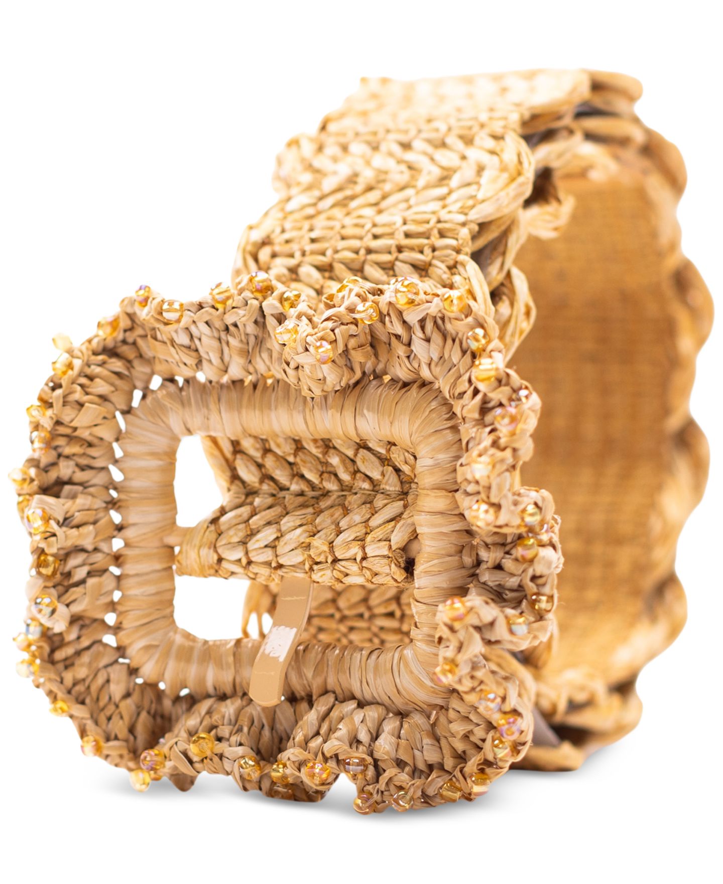 Женский ремень Sam Edelman Scalloped Edge Raffia Woven Belt — фото 2