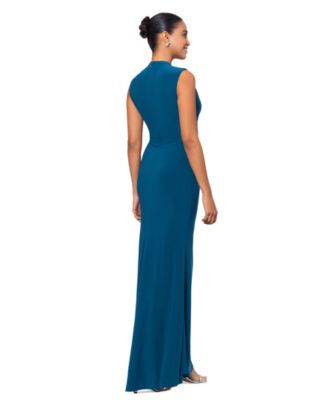 Women's Ruched Draped Gown