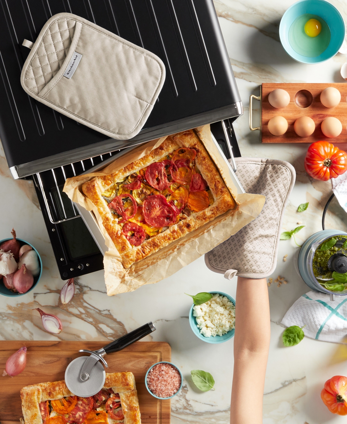 KitchenAid Asteroid Pot Holder 2-Pack Set,