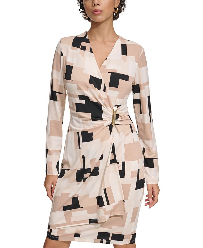 Calvin Klein Black Professional Wrap Dress main image 1