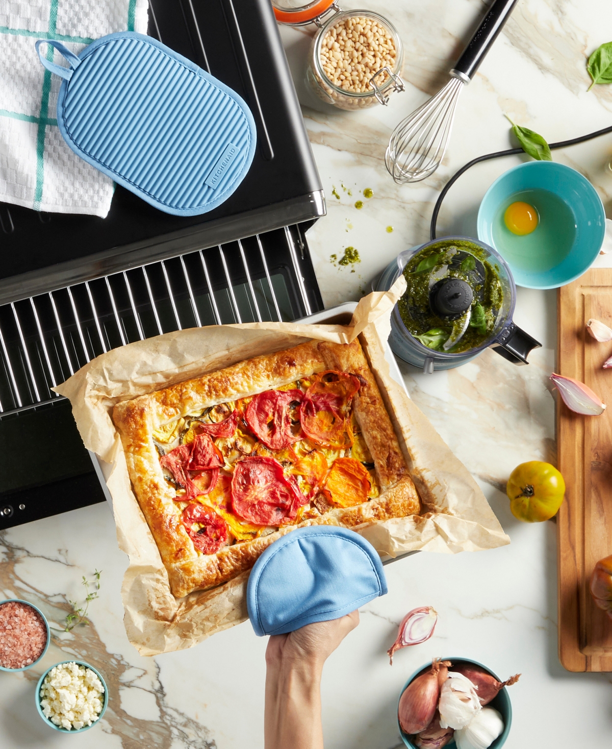 KitchenAid Ribbed Soft Silicone Pot Grabber 2-Pack Set, 5" x 8"