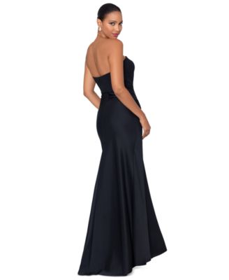 betsy & adam women's ruched gown dress reviews Betsy & Adam Women's Ruched Lace Sleeve Gown