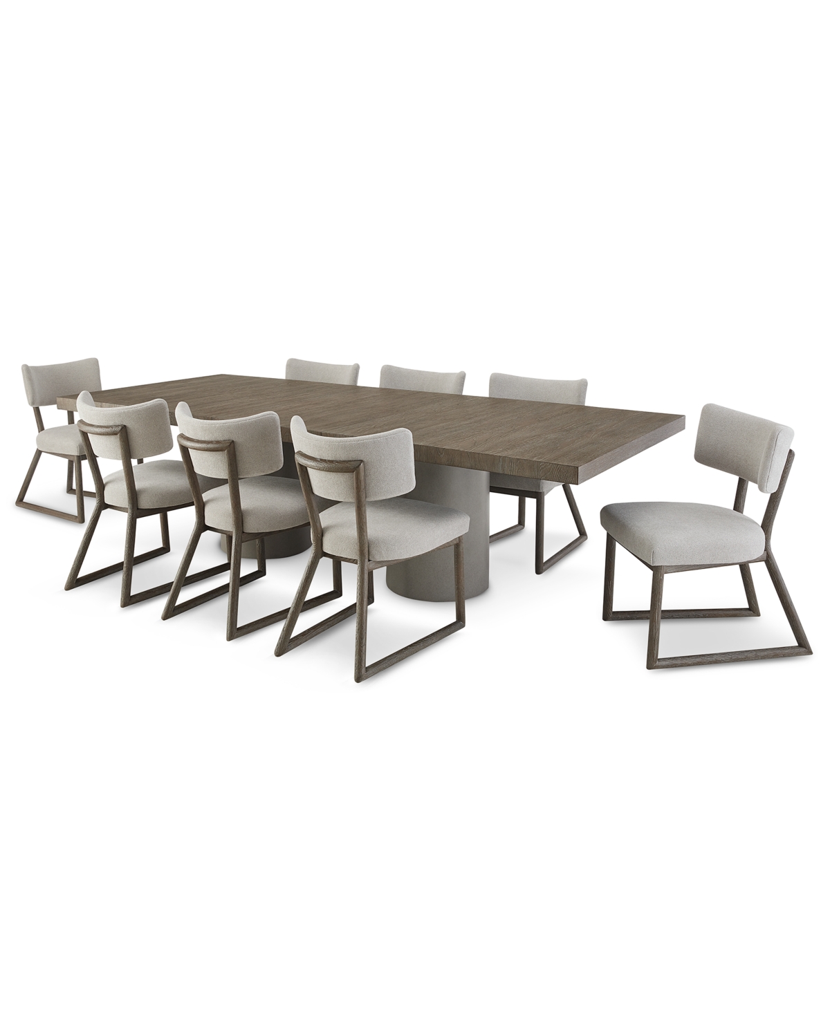 Bernhardt Fantasia 9pc Dining Set (table + 8 Side Chairs) In No Color