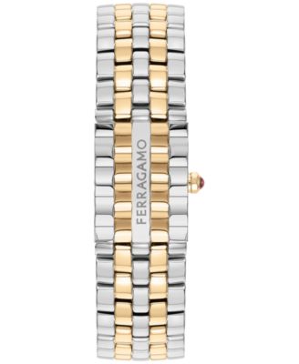 Salvatore Women's Swiss Two-Tone Stainless Steel Bracelet Watch 19x30mm