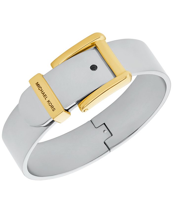 Michael kors rose hot sale coloured buckle bangle