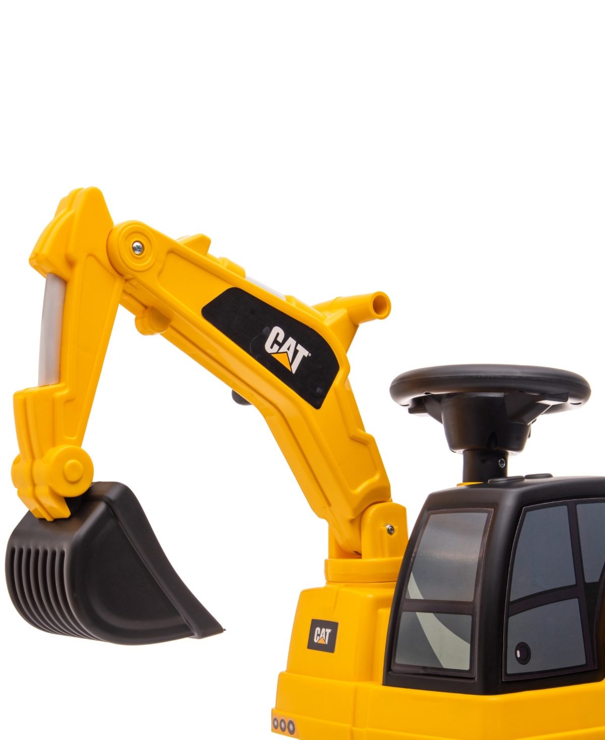Shop Best Ride On Cars Cat Excavator Push Car Foot To Floor In Yellow