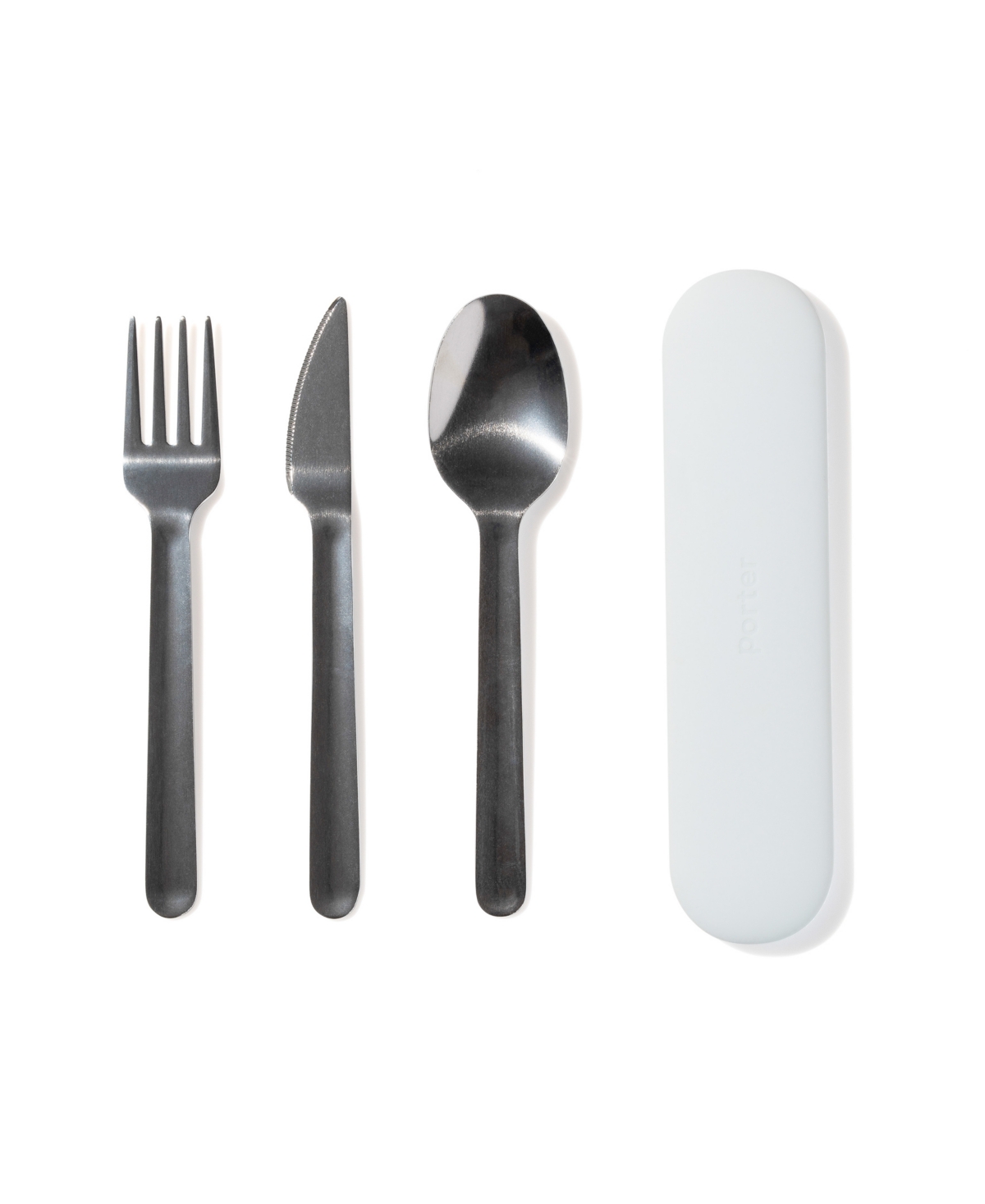 Shop W&p Design W&p Set Of 4 Stainless Steel And Silicone Utensil In Mint
