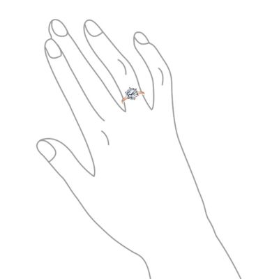 Classic Timeless Cubic Zirconia 3CT CZ 6 Prong Setting Round Solitaire Promise Ring Thin Band Sterling Silver