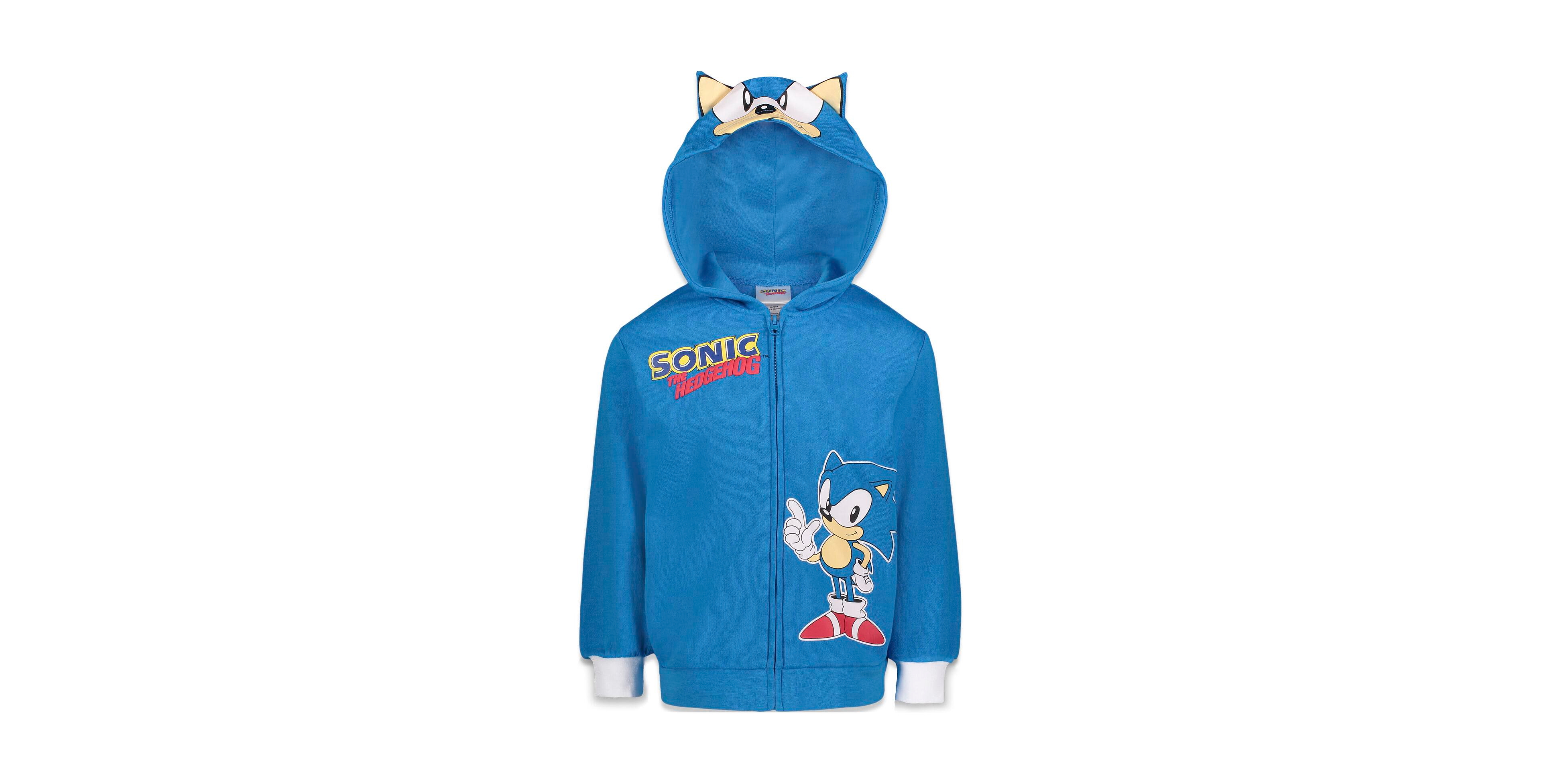 Sega Toddler Boys Sonic the Hedgehog Shadow Knuckles Fleece Zip Up Hoodie