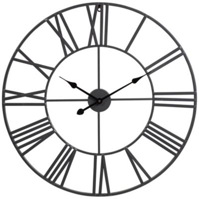 River Parks 30" Wide Zia Open Metal Round Wall Clock