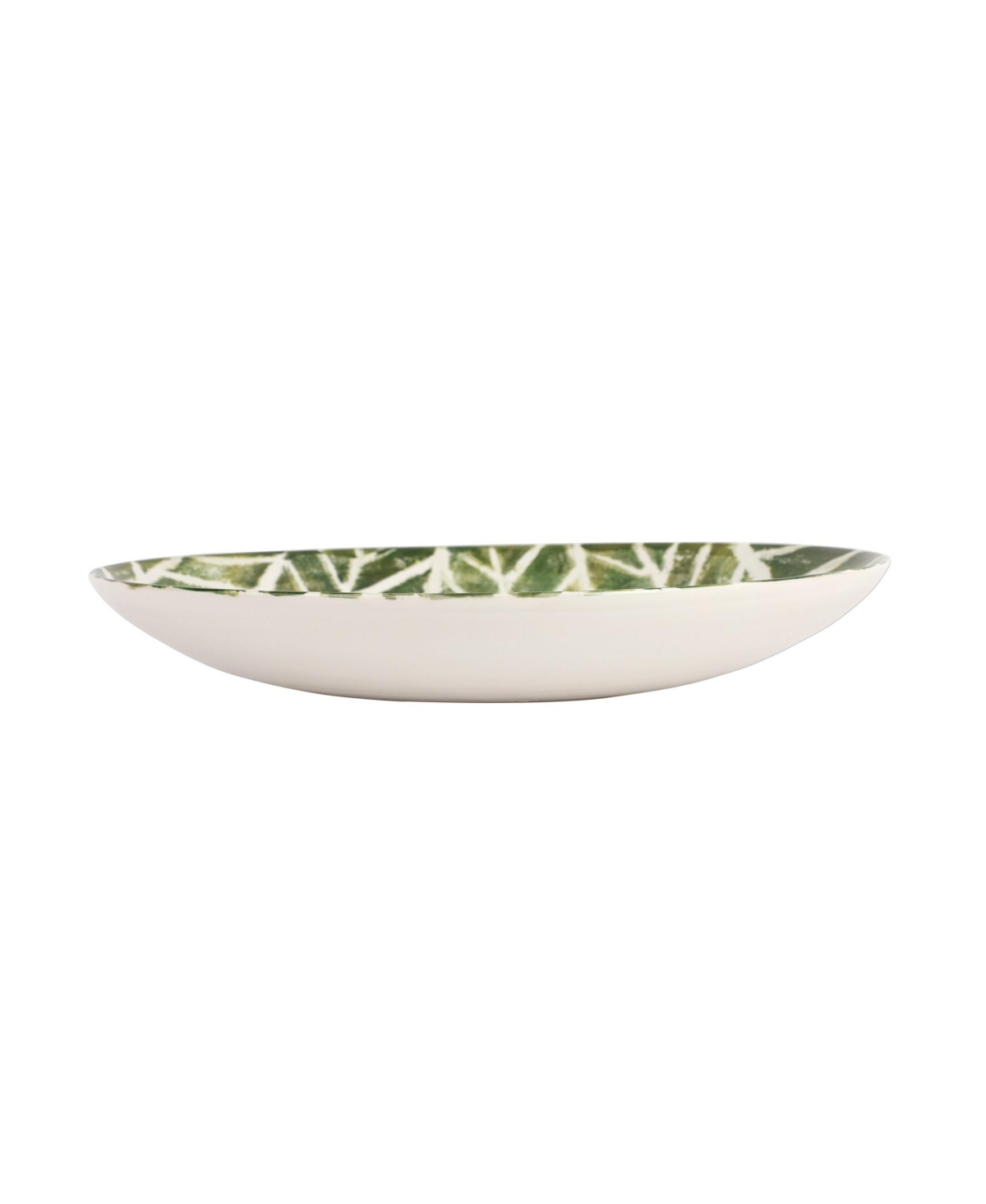 Shop Vietri Foresta Primavera Geometric Serving Bowl In Green