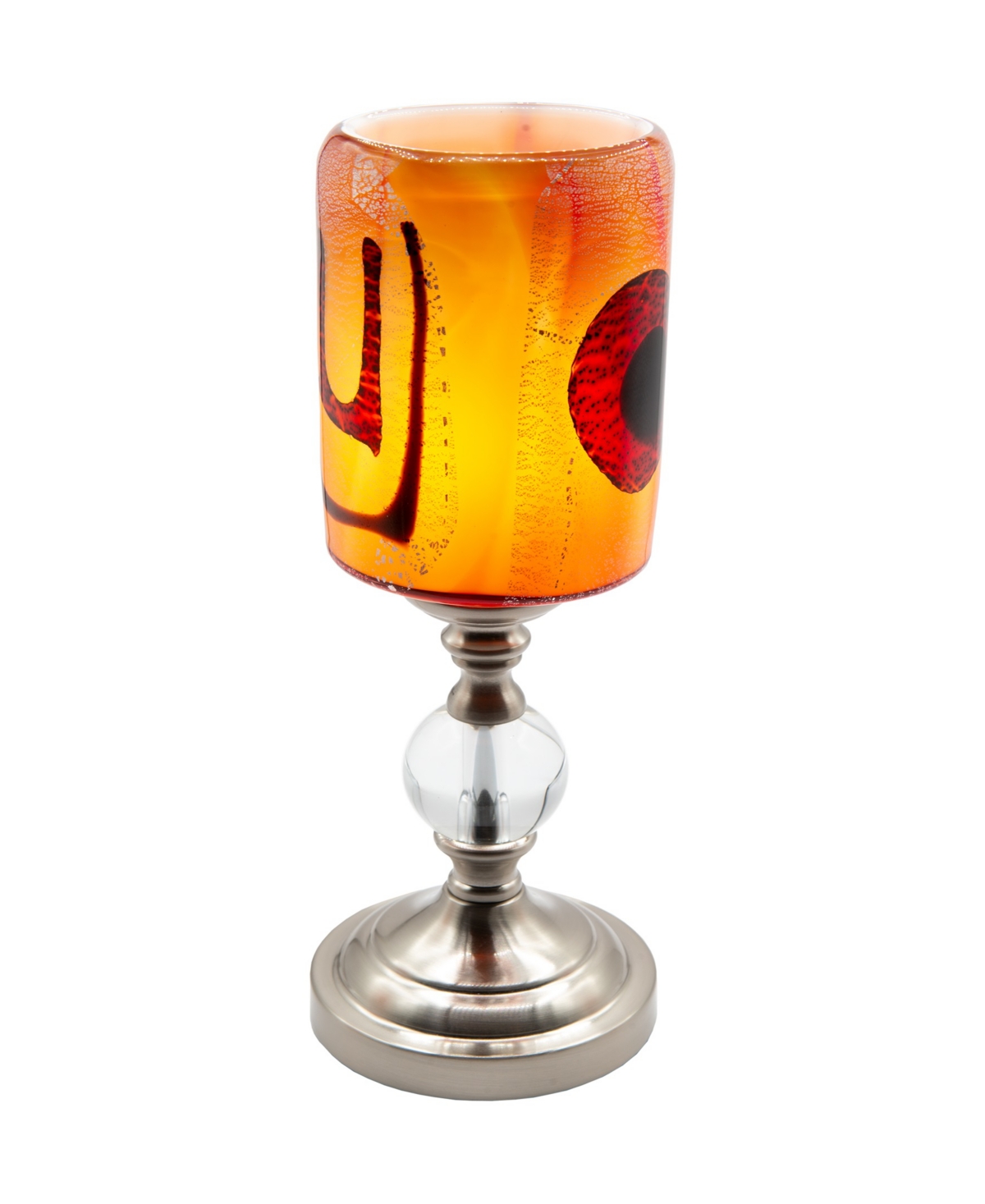 Dale Tiffany 13" Tall Filare Hand Blown Art Glass Shade Accent Lamp In Multi-color