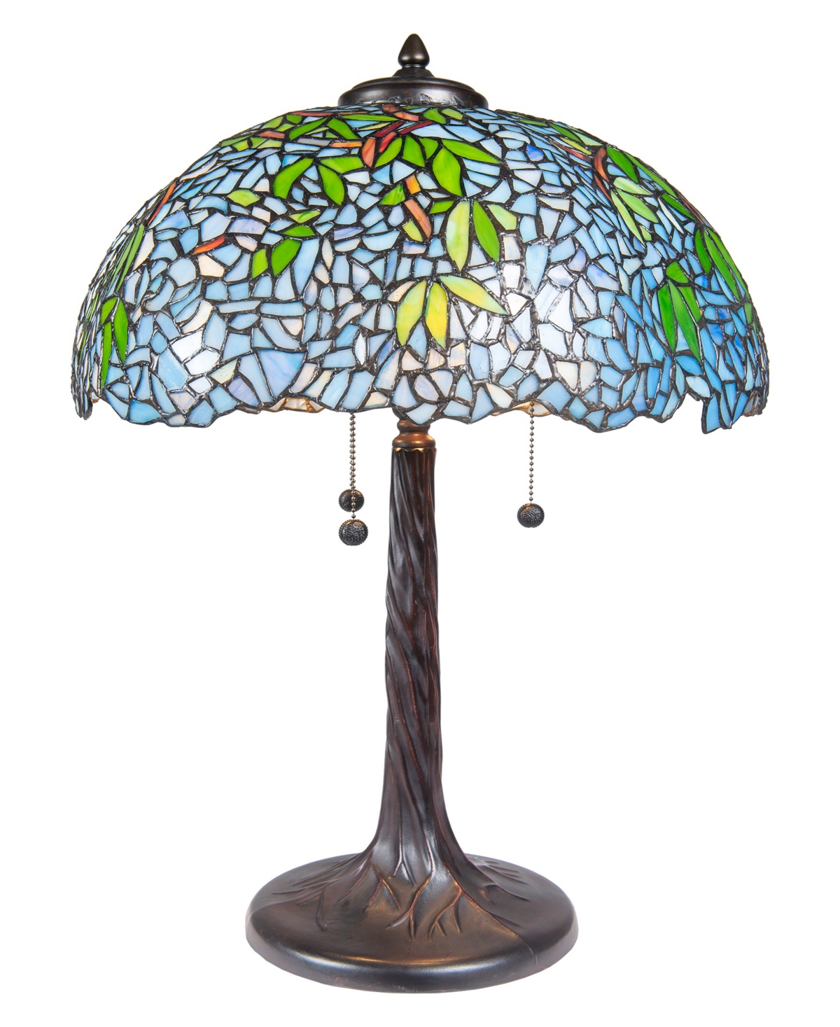 Shop Dale Tiffany 29.5" Tall Porto Wisteria Tiffany Style Table Lamp In Multi-color