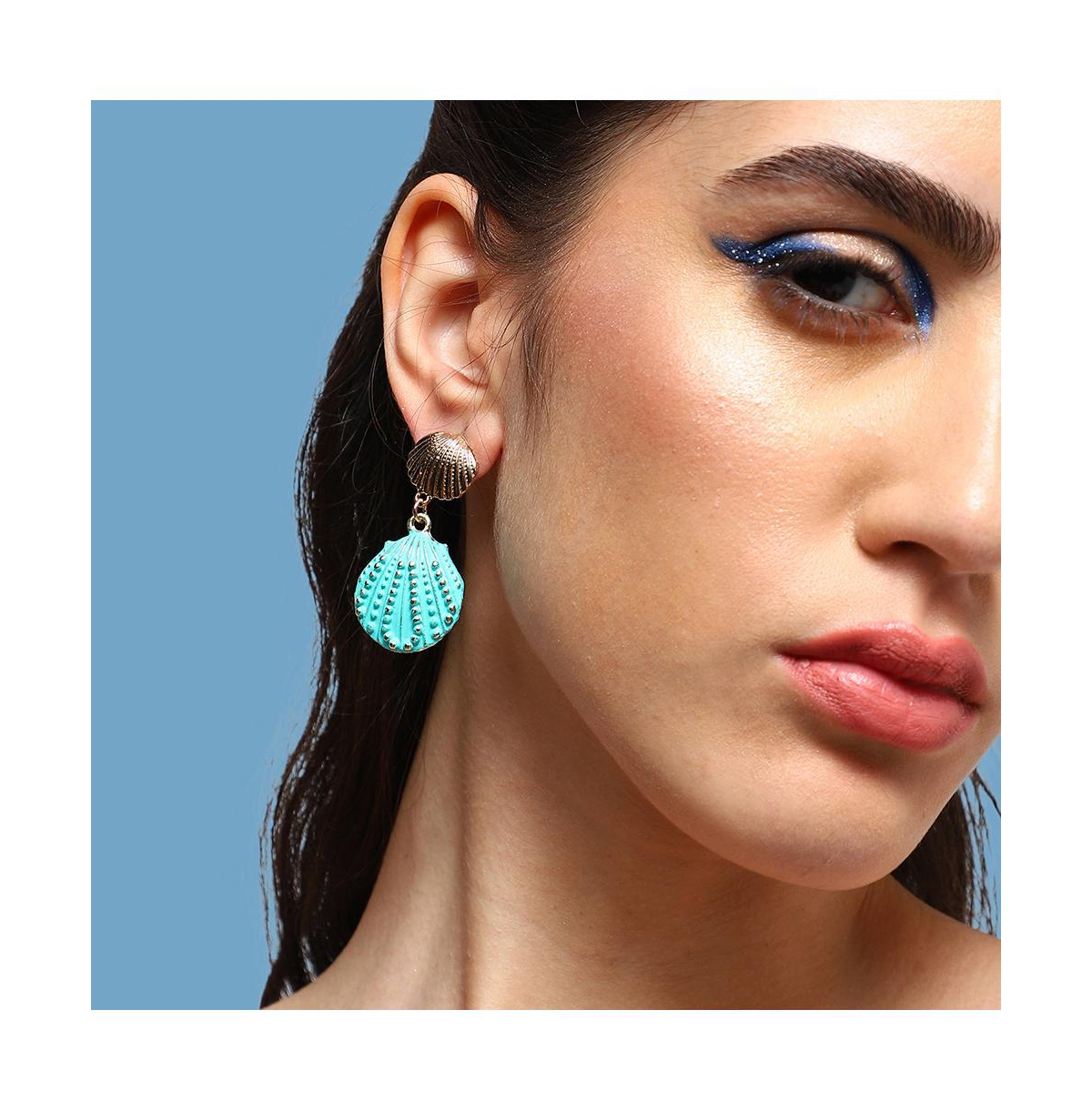 Sohi Women's Seashell Drop Earrings