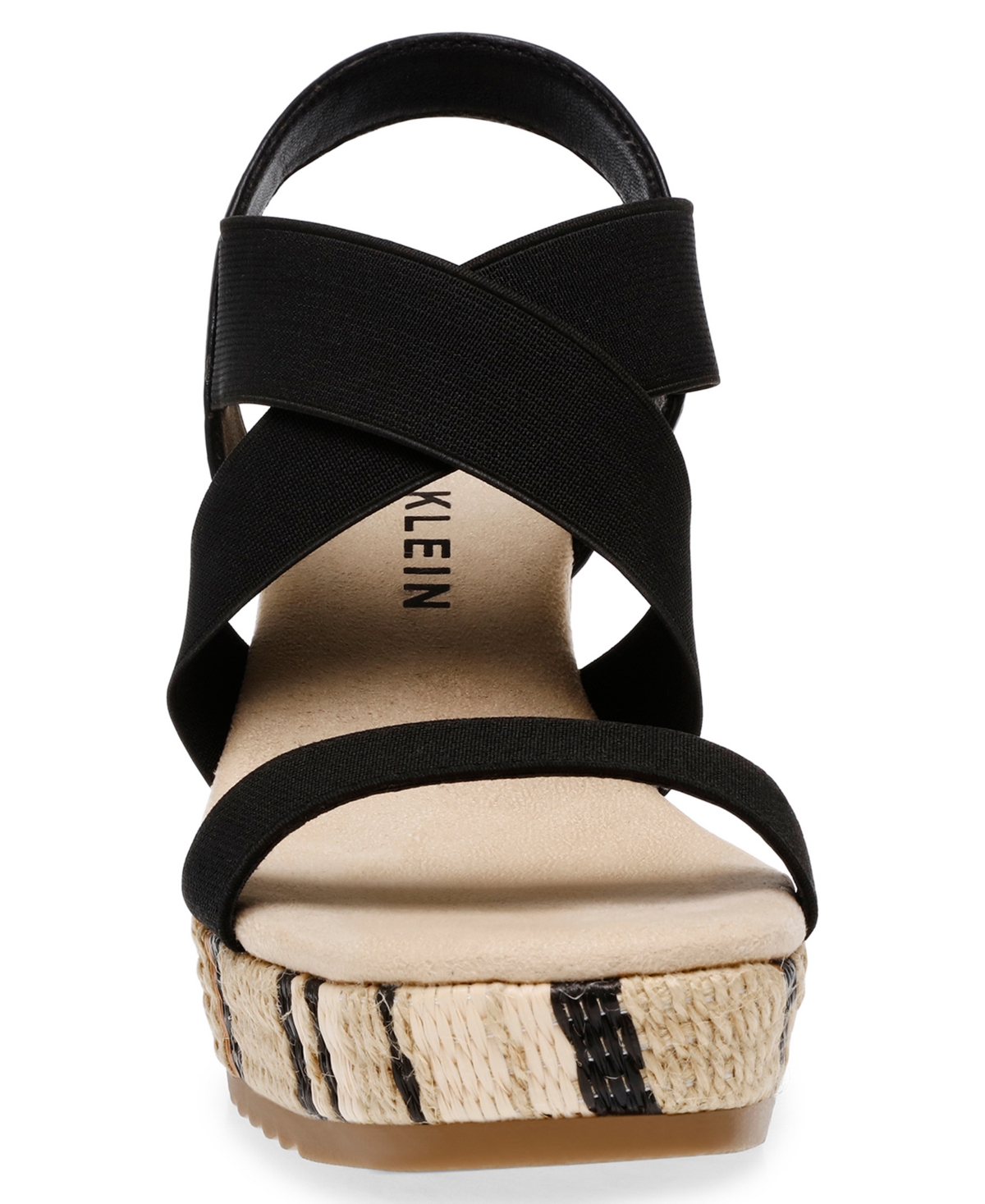 Anne Klein Women's Wendi Elastic Strap Wedge Sandals