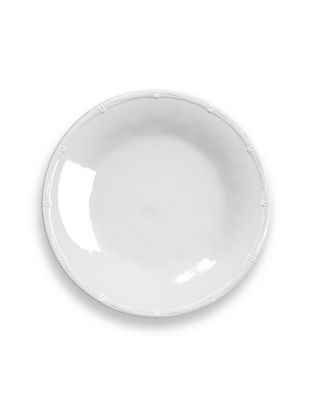 Bamboo Raised Rim Dinner Plates, Set of 6