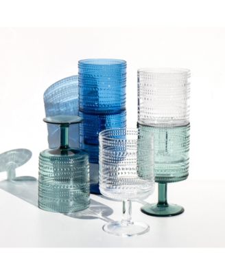 Beaded Stacking Goblets 14.8 oz, Set of 6