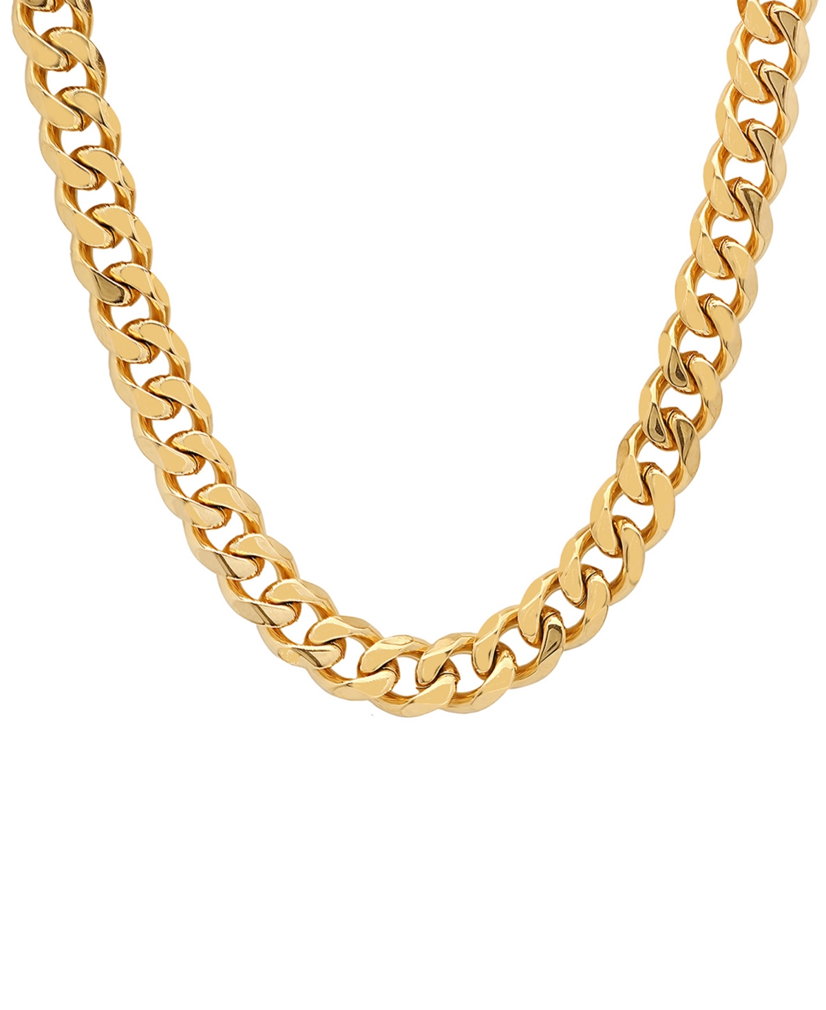 Steeltime Men's Gold-tone Cuban 24" Link Necklace