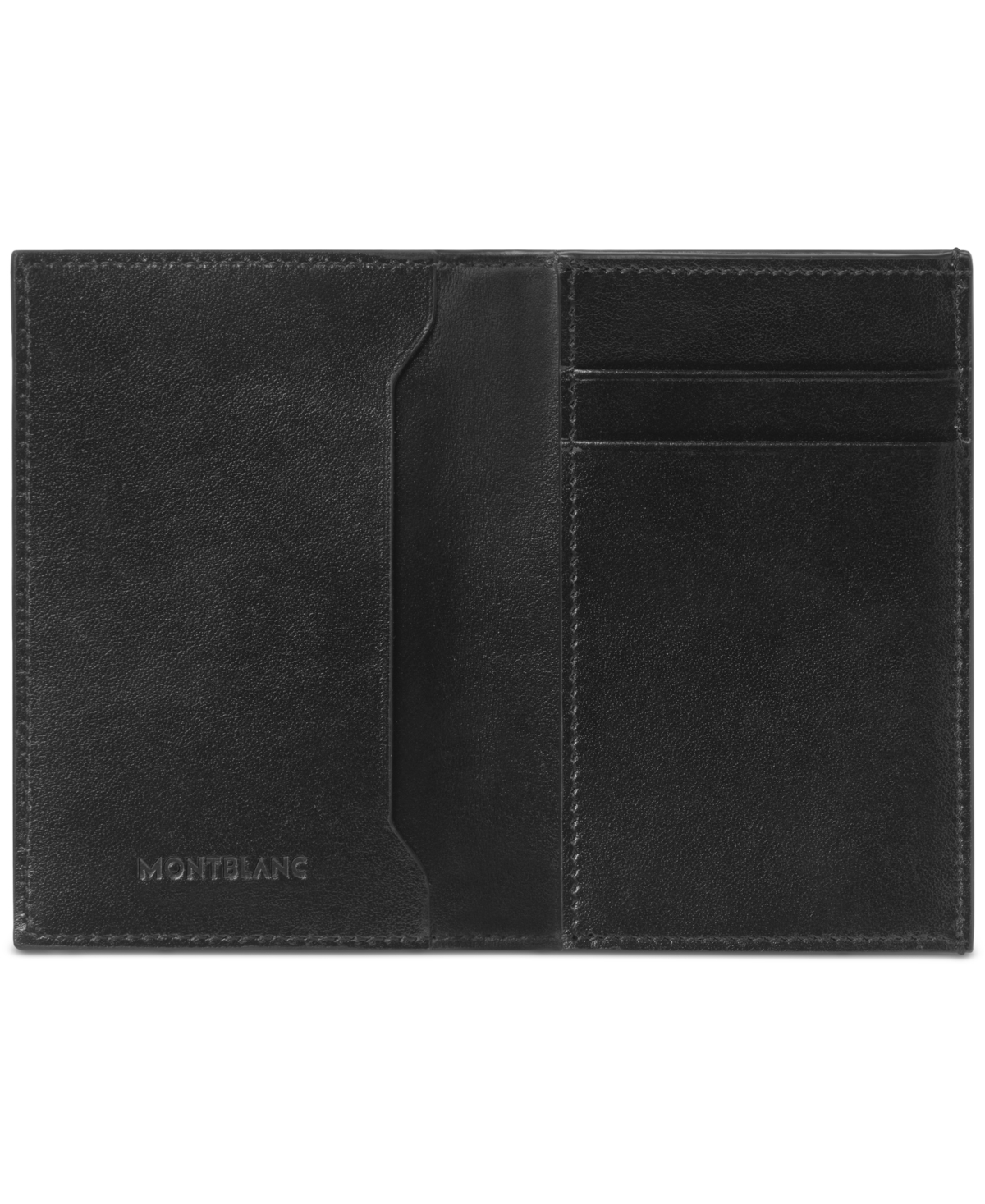 Montblanc Meisterstuck Leather Card Holder In Black