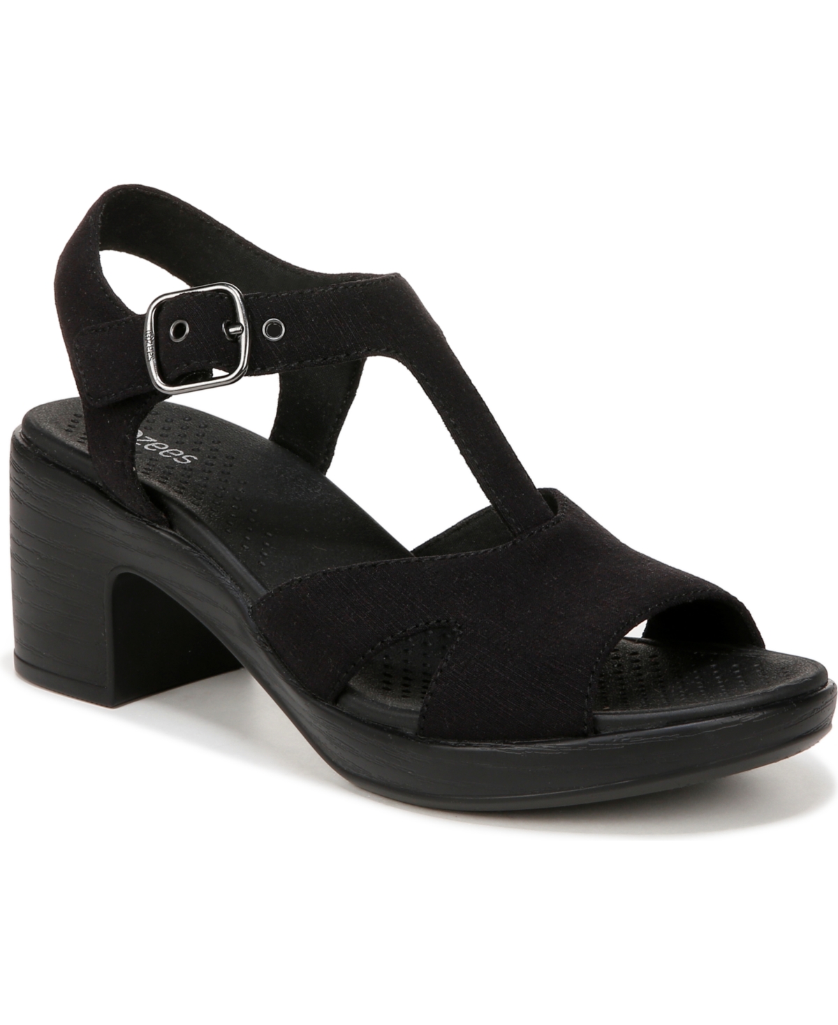 BZEES PREMIUM WOMEN'S EVERLY WASHABLE BLOCK HEEL STRAPPY SANDALS 