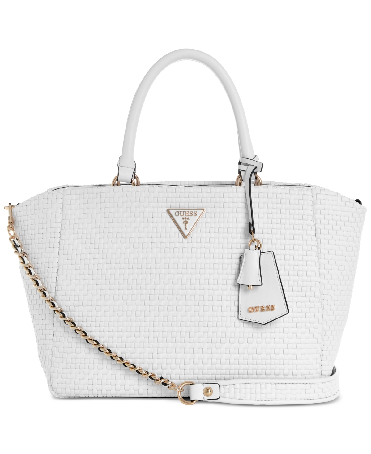 Guess Etel Girlfriend Satchel White Smart Closet
