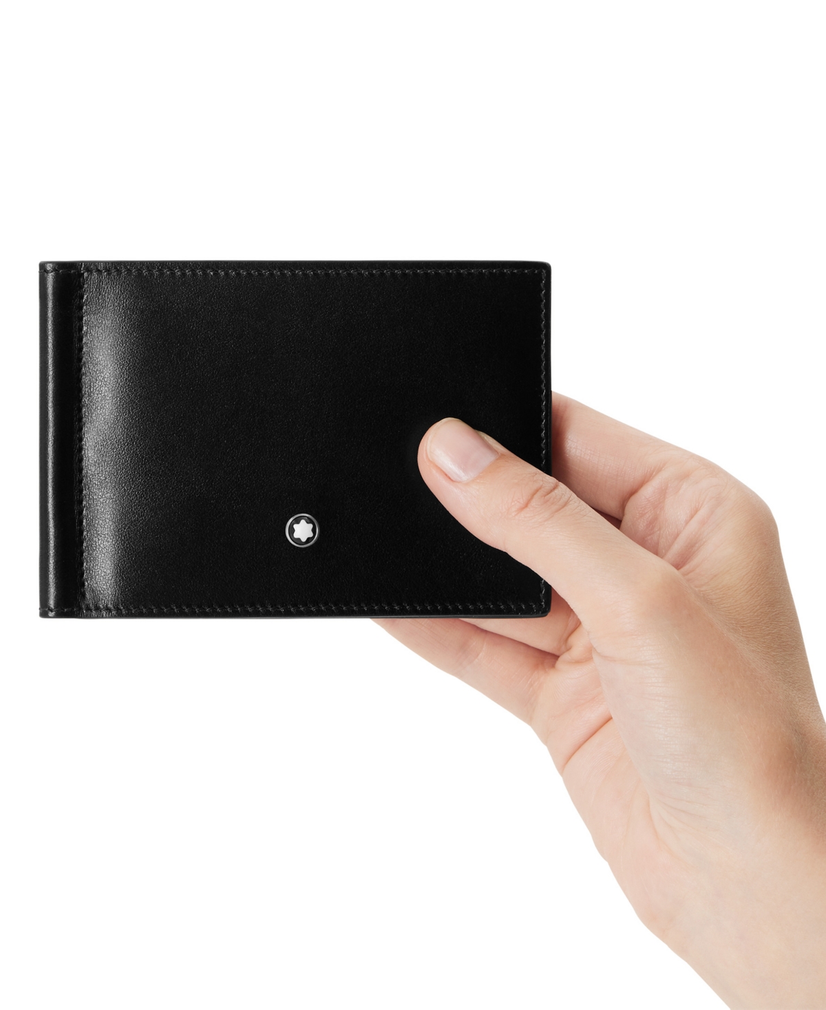 Shop Montblanc Meisterstuck Leather Wallet In Black