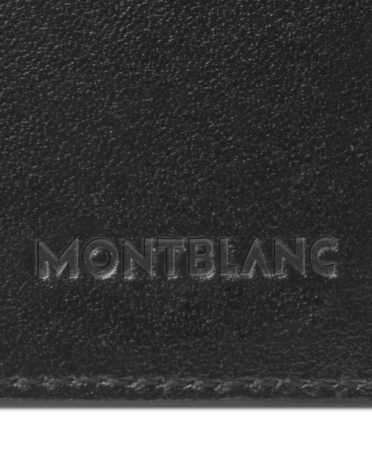 Montblanc Meisterstuck Leather Card Holder In Black