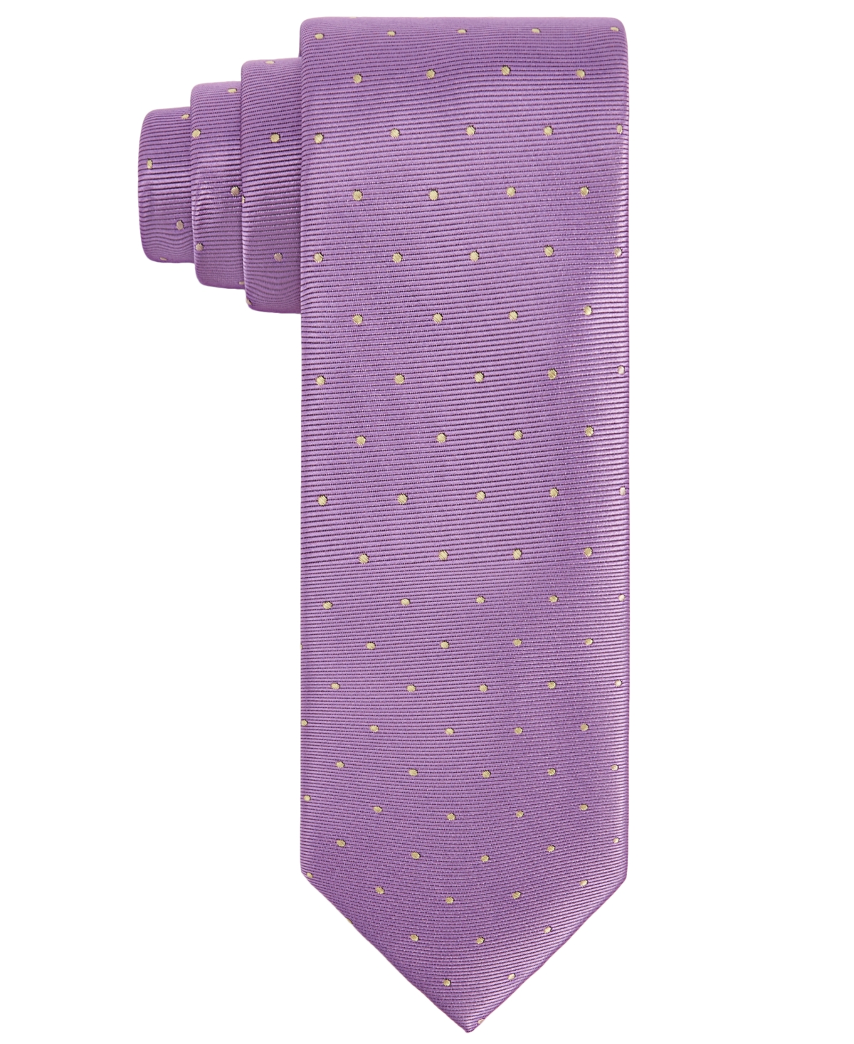 Men's Purple & Gold Dot Tie - Purple
