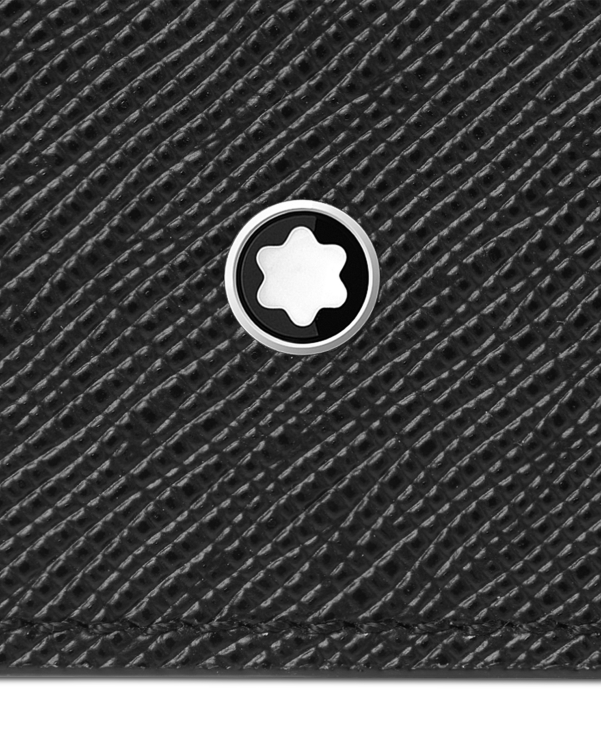 Montblanc Sartorial Leather Card Holder In Black
