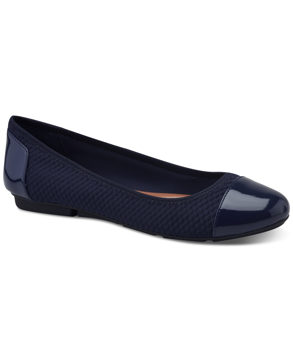 Style & Co Women's Trishh Flats, Created For Macys In Navy Knit