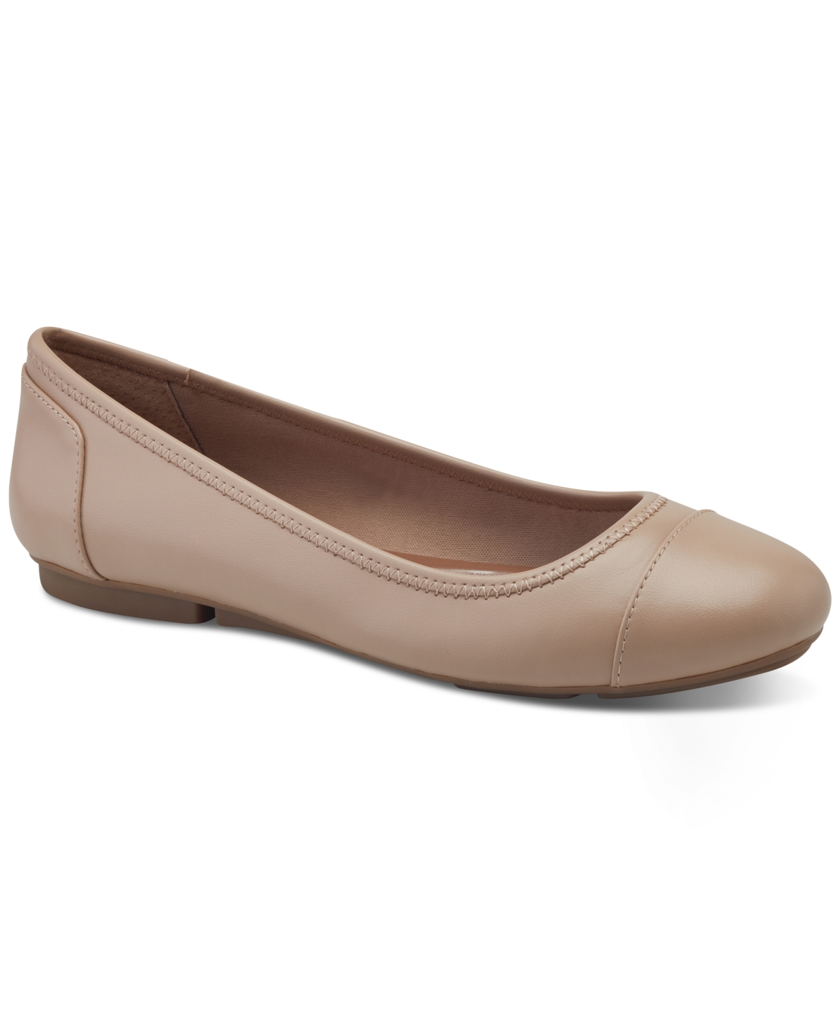 Style & Co Women's Trishh Flats, Created For Macys In Nude Smooth