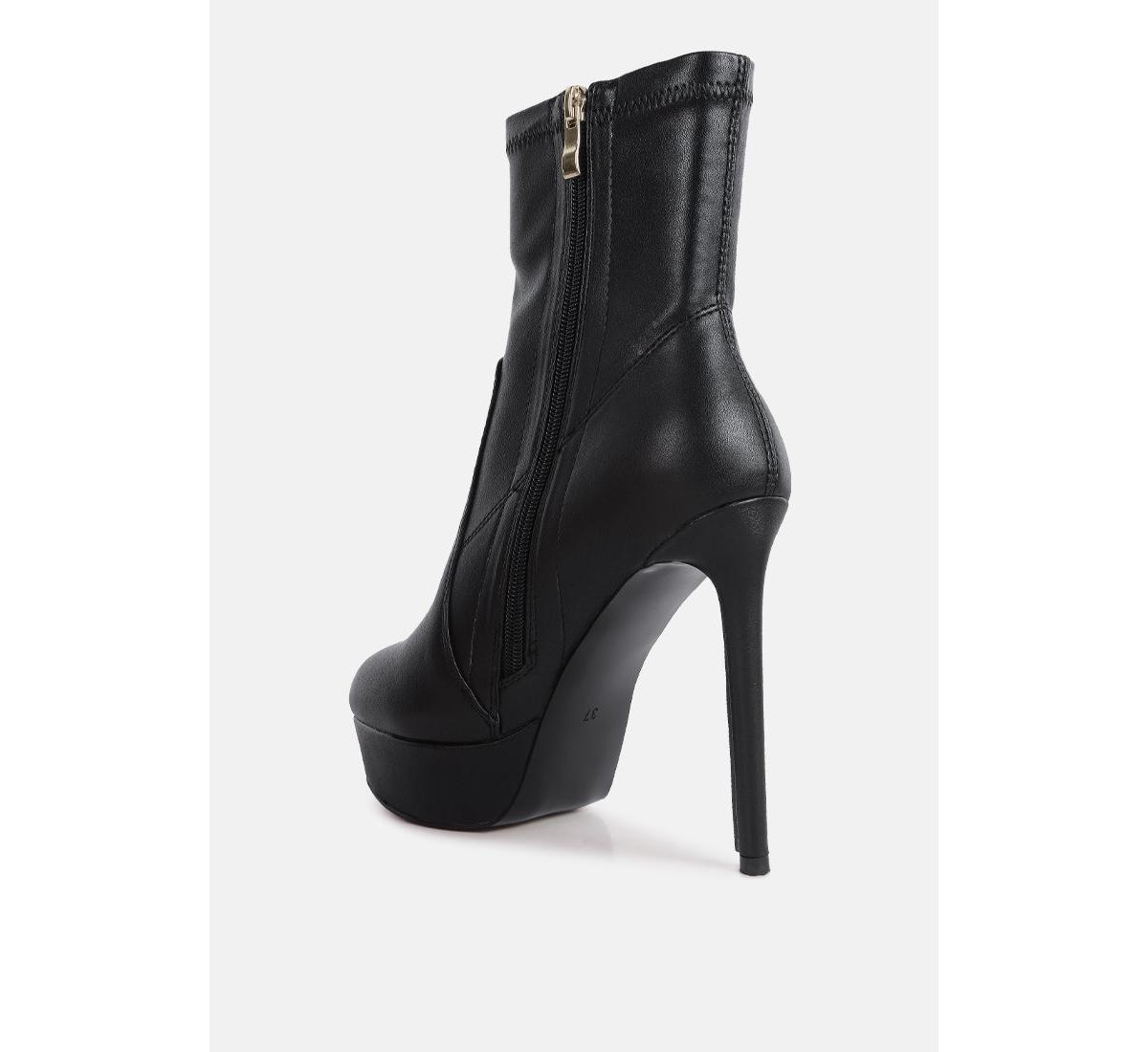 Rossetti stretch pu high heel boots