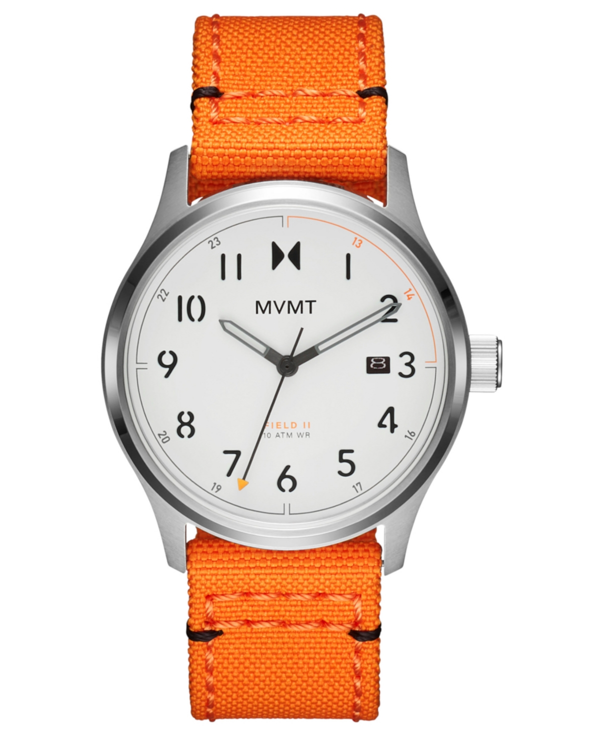Shop Mvmt Field Ii Men's Orange Nylon Watch 41mm