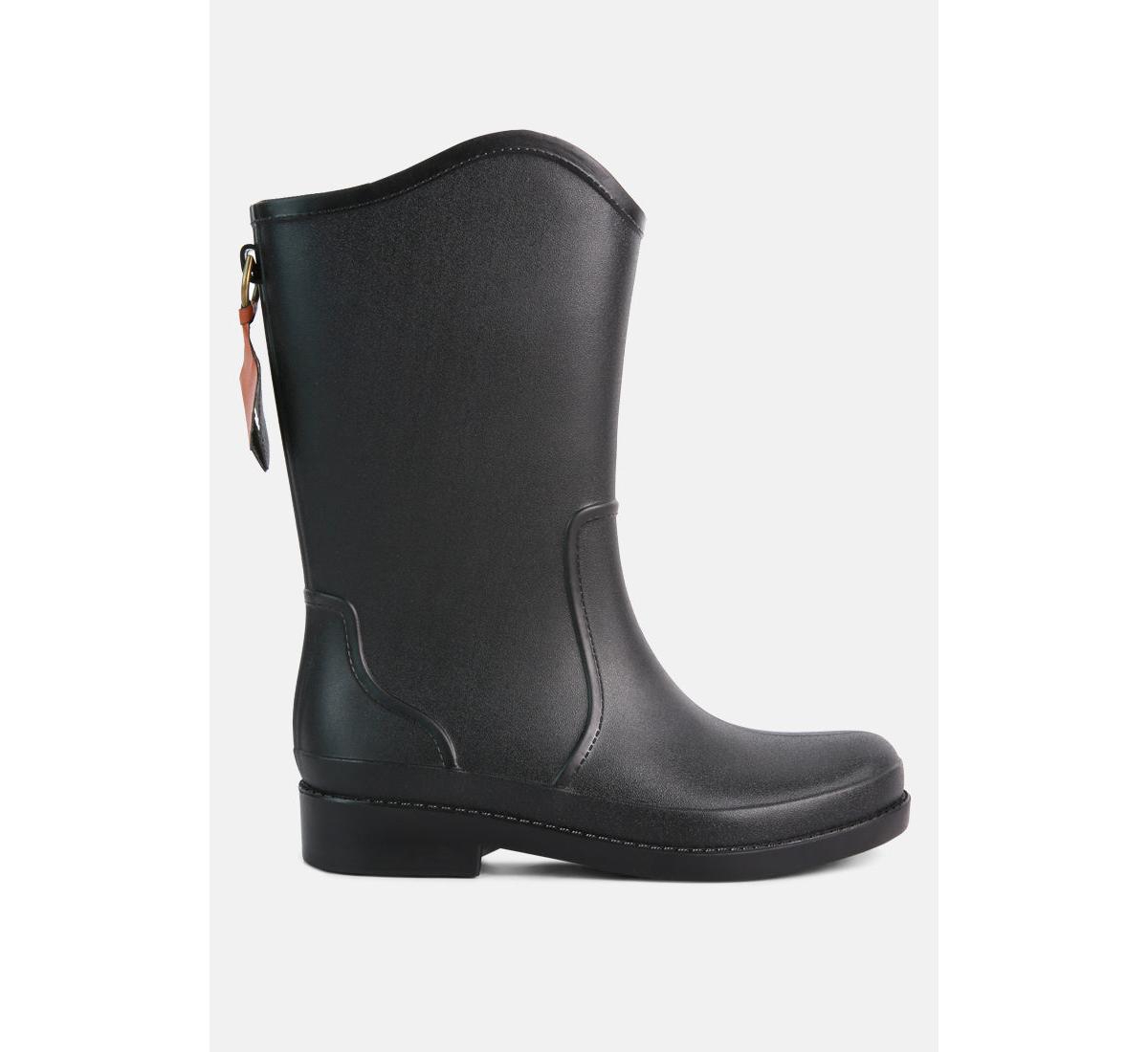 London Rag Overcloud Stylish Rainboots In Black