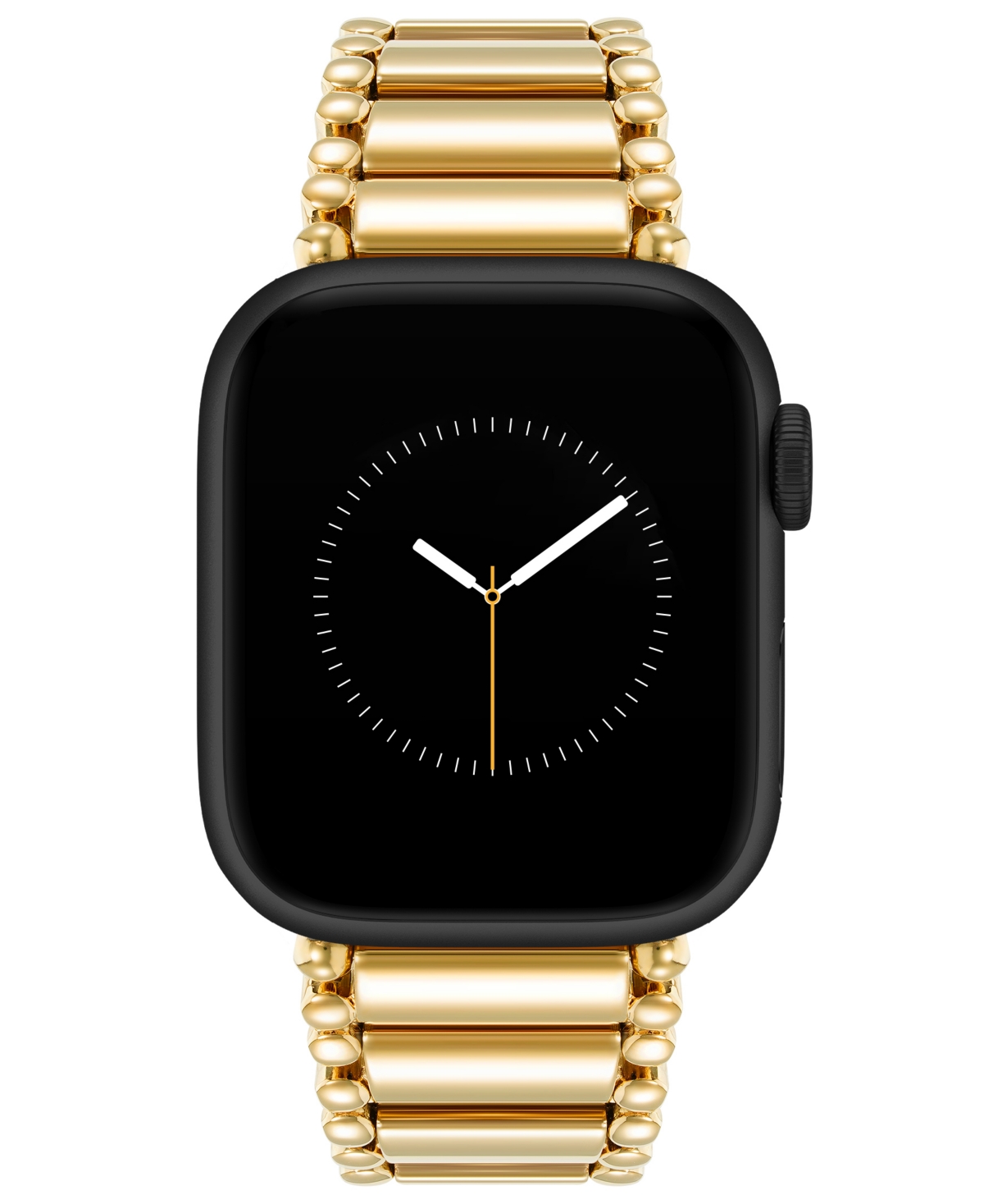 Women's Gold-Tone Bead Accented Link Bracelet Compatible with 42mm/44mm/45mm/Ultra/Ultra 2 Apple Watch - Gold-Tone