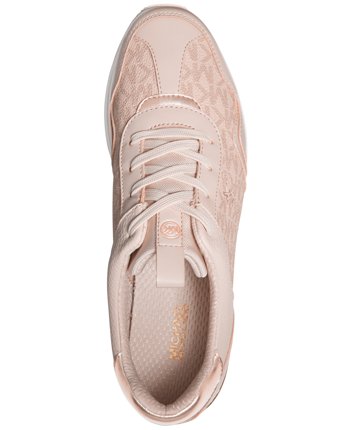 Michael Kors Michael  Women's Raina Lace-up Trainer Running Sneakers In Pink