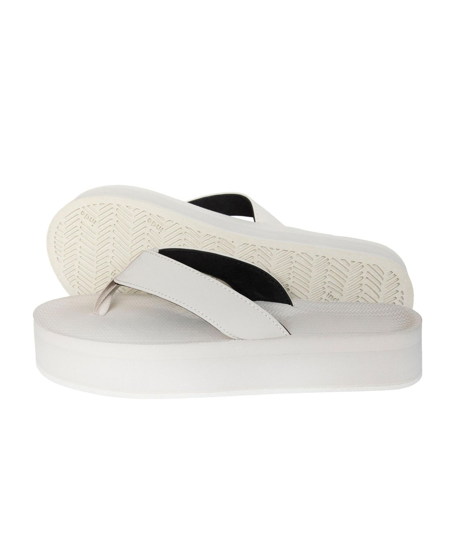 Женские сандалии Indosole Flip Flop Platform, цвет: Чёрный — фото 3