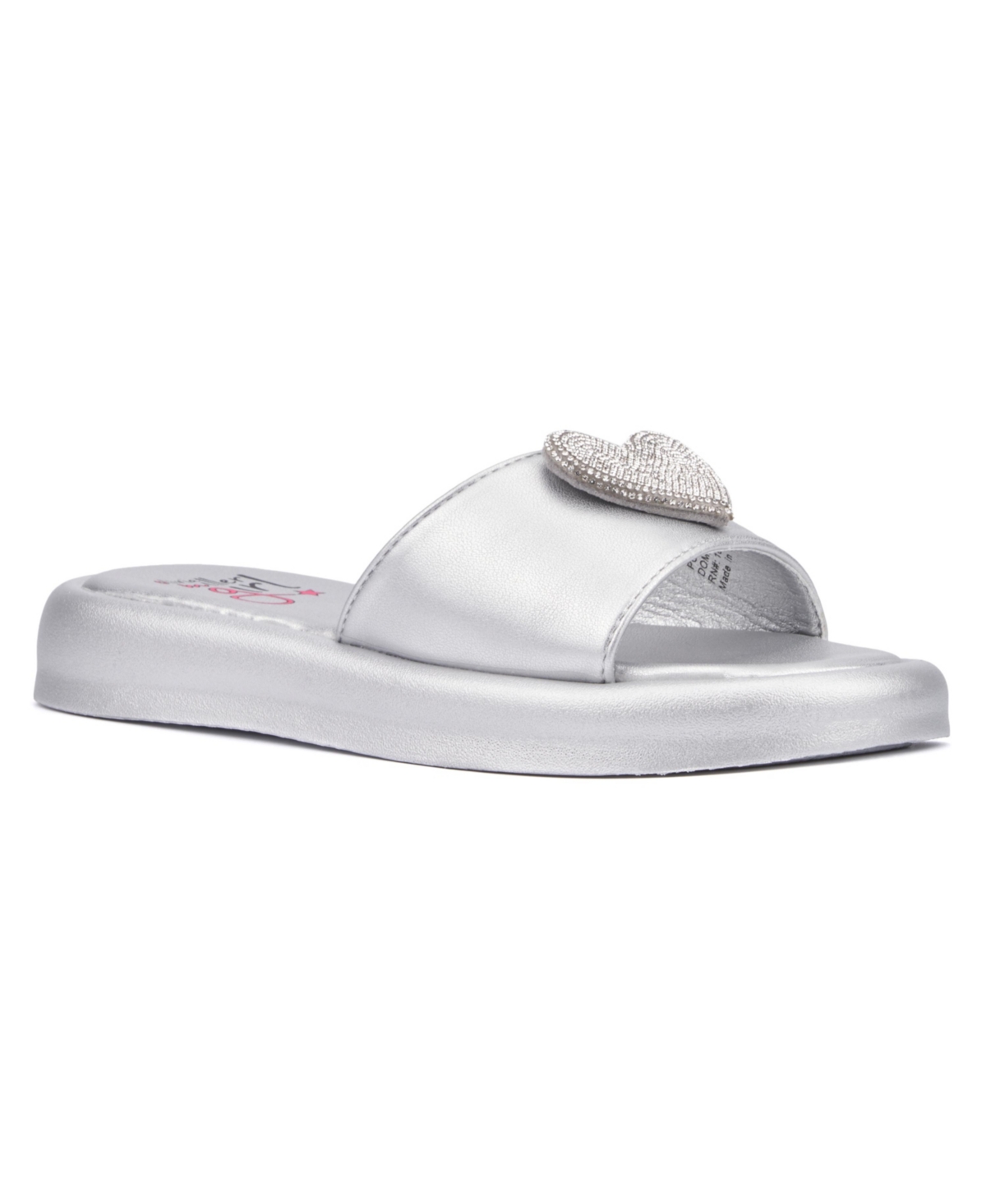 Olivia Miller Kids' Girl's Amor Platform Sandal In Silver
