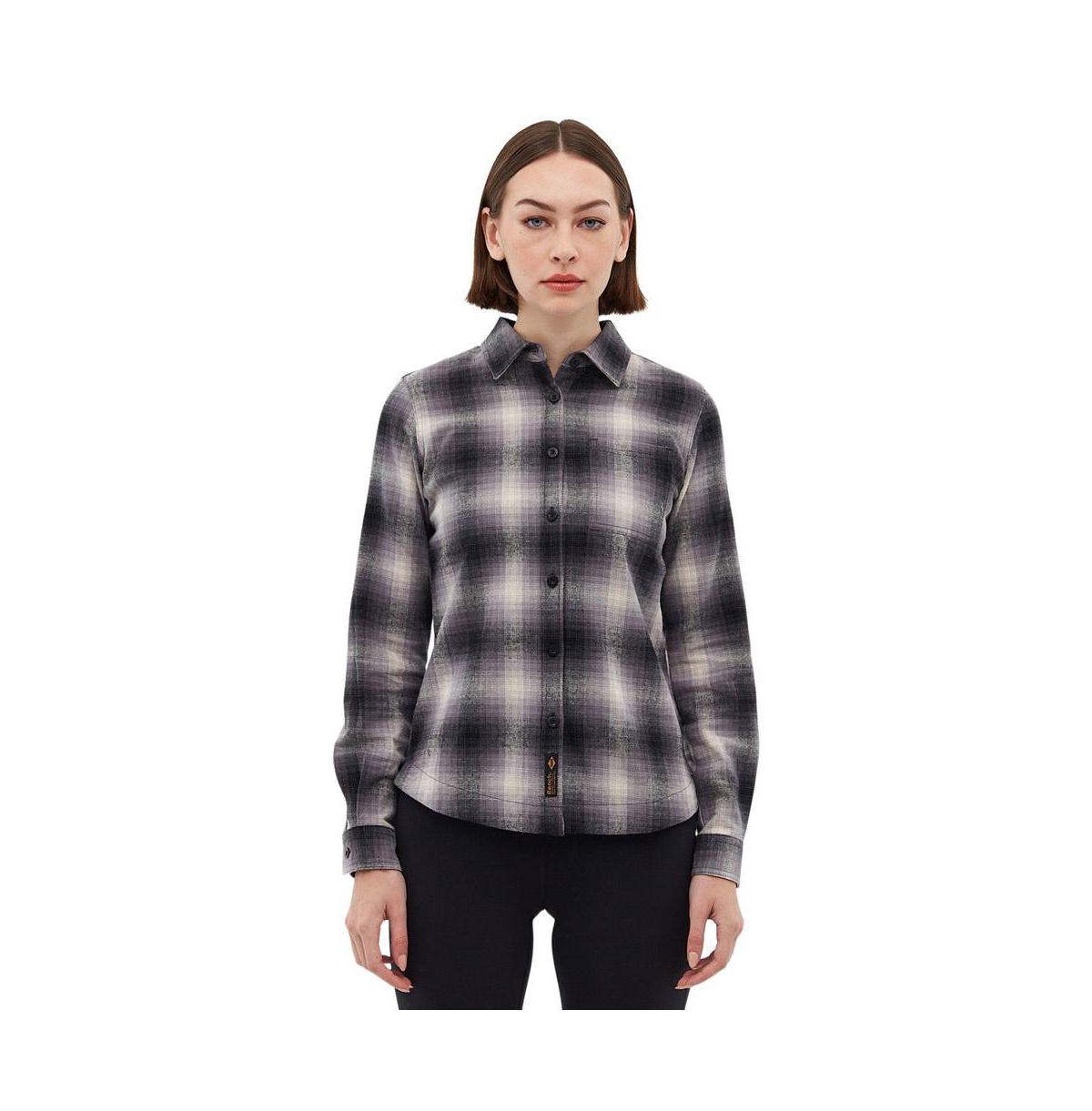 Women's Cheviot Flannel Shirt - Shadow check