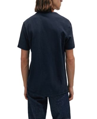 Men's Cotton Slub Logo Detail T-Shirt