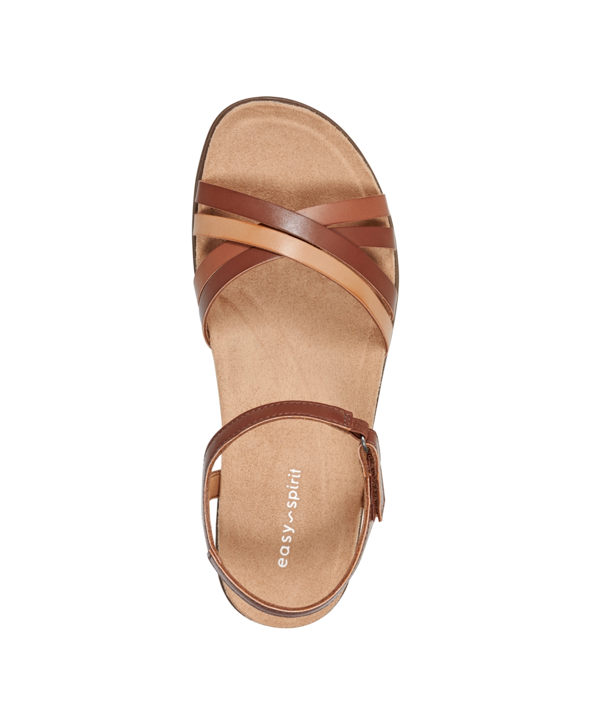 Shop Easy Spirit Women's Dottle Ankle-strap Comfort Sandals In Medium Brown